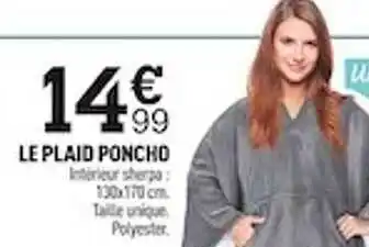 Centrakor Le plaid poncho offre