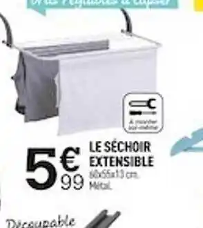 Centrakor Le séchoir extensible offre