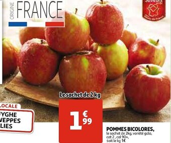 Auchan Pommes bicolores offre