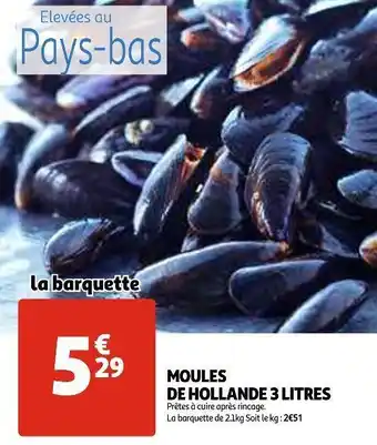 Auchan Moules de hollande 3 litres offre