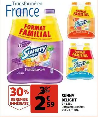Auchan Sunny delight sunny delight offre