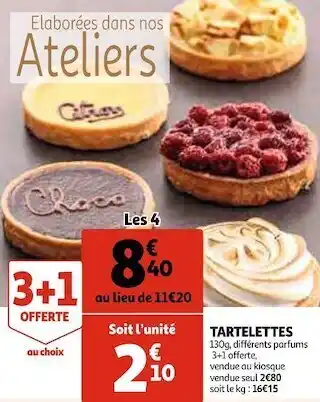 Auchan Tartelettes offre