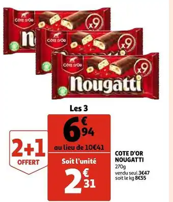 Auchan Cote d’or cote d’or nougatti offre