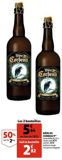 Auchan Bière du corbeau bière du corbeau 9° offre