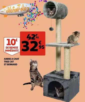 Auchan St bernard arbre a chat tree cat offre