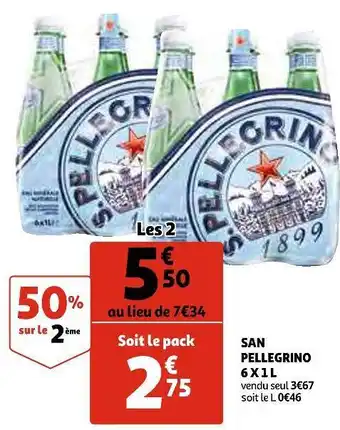 San pellegrino san pellegrino 6 x 1 l