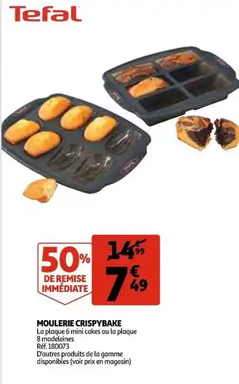 Auchan Tefal moulerie crispybake offre