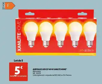 Xanlite home ampoules led e27 60 w