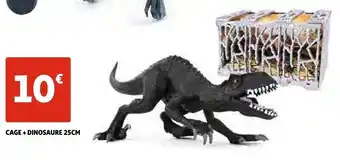 Auchan Cage + dinosaure 25cm offre