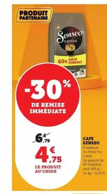 Hyper U Café senseo offre
