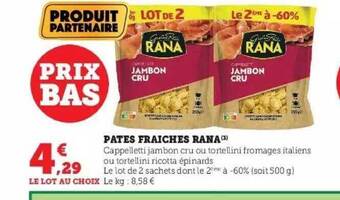 Hyper U Pâtes fraîches rana offre