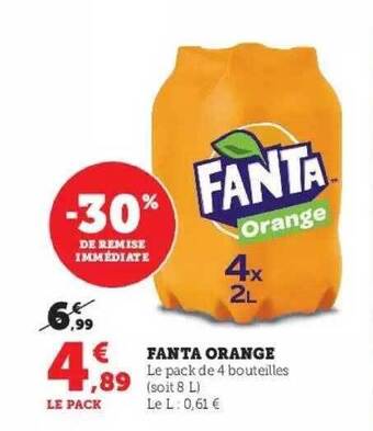 Hyper U Fanta orange offre