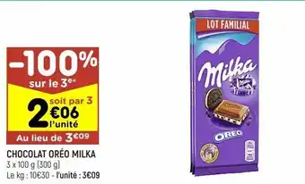 Leader Price Chocolat oréo milka offre