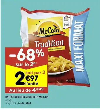 Frites tradition surgelées mccain
