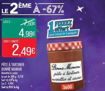 Match Pâte à tartiner bonne maman offre