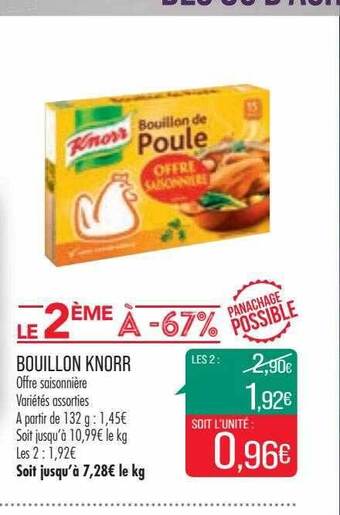 Match Bouillon knorr offre