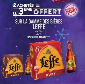 Match La gamme des bières leffe offre