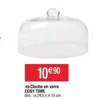 Cora x Carrefour Cloche En Verre Cosy Time offre