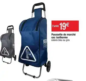 Cora x Carrefour Poussette De Marché Sac Isotherme offre