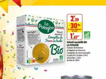 Coccinelle Express Velouté ensoleillé bio la potagère offre