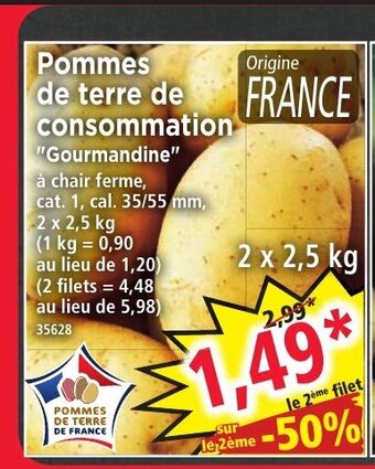Norma Pommes De Terre De Consommation offre