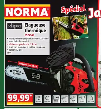 Norma Elagueuse Thermique offre