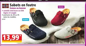 Norma Sabots En Feutre offre
