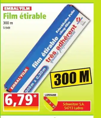 Norma Film étirable offre