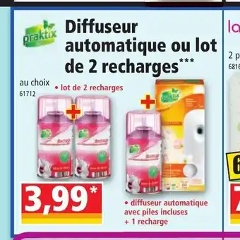 Norma Diffuseur Automatique ou Lot De 2 Recharges offre