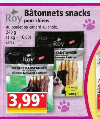 Norma Batonnets Snacks offre