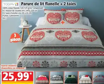 Norma Parure De Lit Flanelle + 2 taies offre