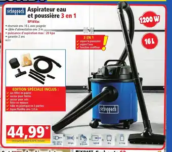 Norma Aspirateur Eau Et Poussiere 3 en 1 offre