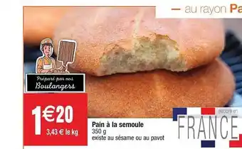 Pain à La Semoule