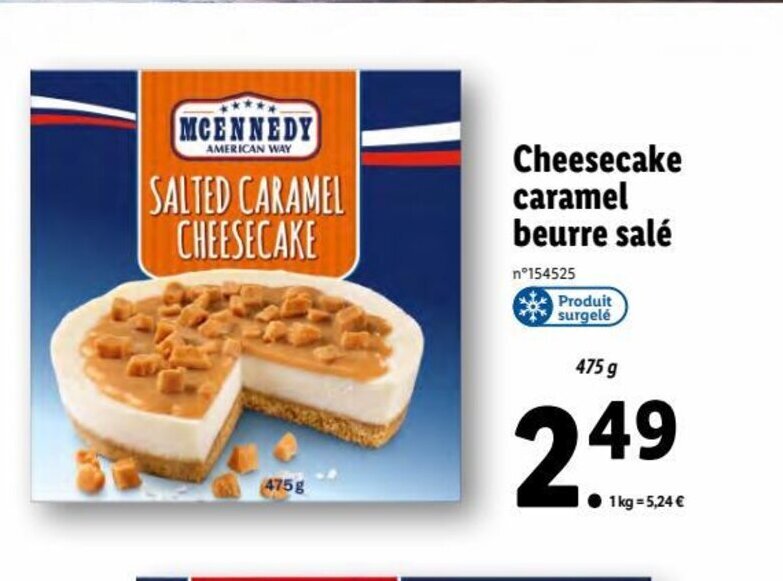 Promo Cheesecake Caramel Beurre Salé chez Lidl
