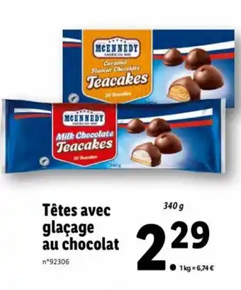 Tétes Avec Glacage au chocolat