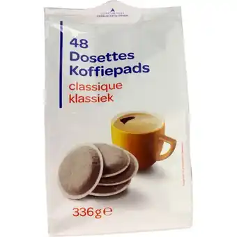 Carrefour Café dosettes compatibles senseo classique pp blanc offre