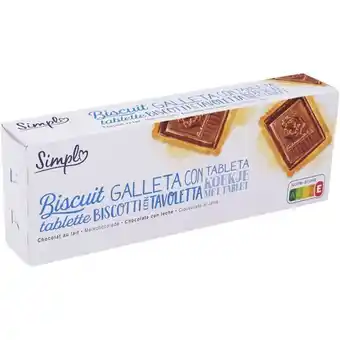 Carrefour Simpl biscuits tablette chocolat lait simpl offre