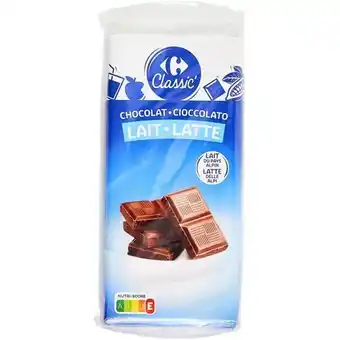 Carrefour Carrefour classic' chocolat au lait carrefour classic' offre