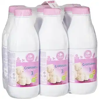 Carrefour Carrefour classic' lait bébé croissance 3 de 1 à 3 ans carrefour classic' offre