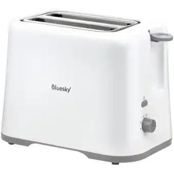 Carrefour Bluesky grille-pain toaster électrique 2 fentes - bt870s-20 blanc bluesky offre