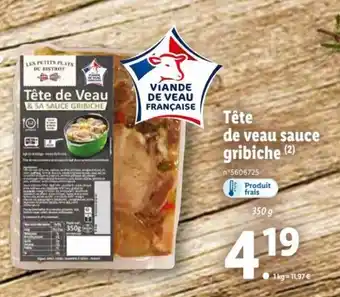 Lidl Tete De Veau Sauce Gribiche offre