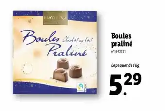 Lidl Boules Praliné offre