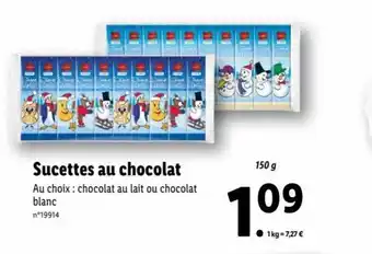 Lidl Sucettes Au Chocolat offre