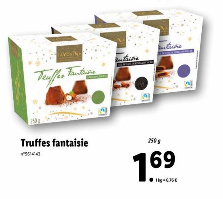 Promo Truffes Fantaisie chez Lidl