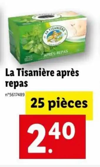 Lidl La Tisaniére Aprés Repas offre