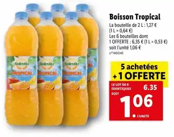 Lidl Boisson Tropical offre
