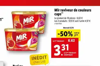 Lidl Mir Raviveur De Couleurs Caps offre
