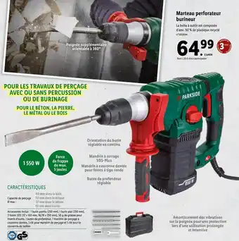 Lidl Marteau Perforateur Burineur offre