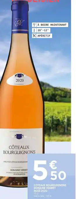 Bi1 Coteaux Bourguignons Domaine Verret Rosé 2020 offre