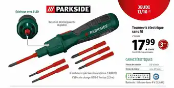 Lidl Tournevis électrique Sans Fil offre